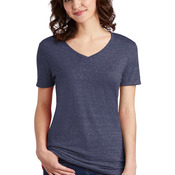 Women's Snow Heather Jersey V Neck T Shirt