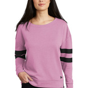 Ladies Tri Blend Fleece Varsity Crew