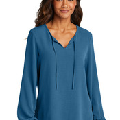 Ladies Textured Crepe Blouse